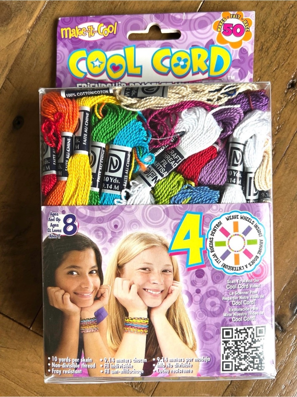 Janlynn Cool Cord Friendship Bracelet Kit Multicolor